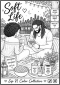 Soft Life Game Night | Printable Coloring Page